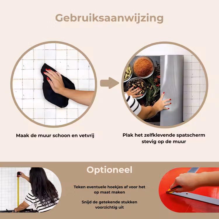 Spatscherm keuken - Glazen - Bakjes - Blaadjes - Kruiden — 6