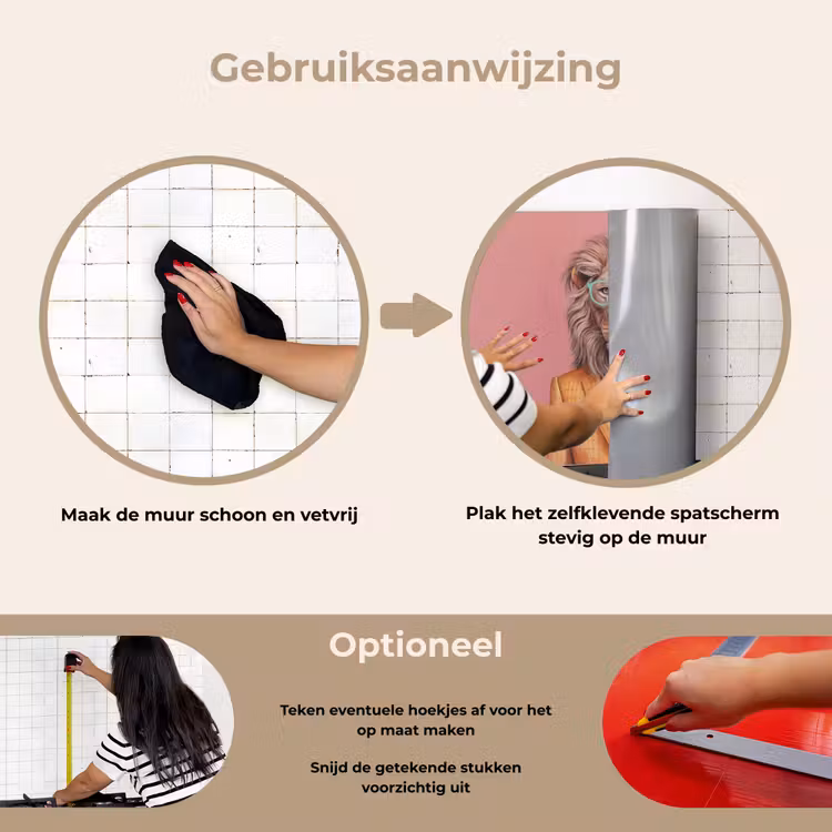 Spatscherm keuken - Leeuw - Pak - Geruit - Bril — 6