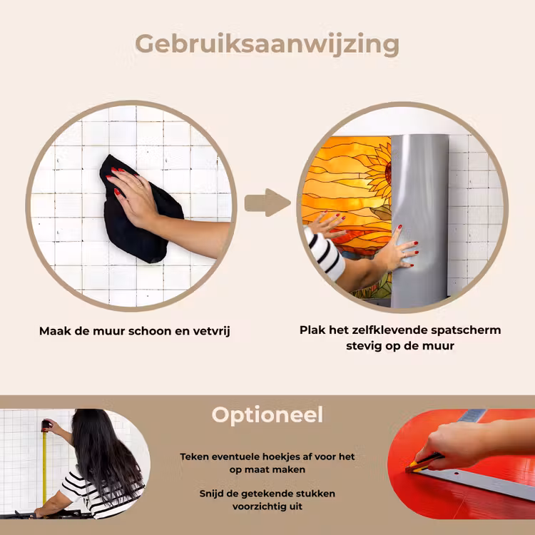 Spatscherm keuken - Zonnebloem - Mozaïek - Zonsondergang - Geel — 6
