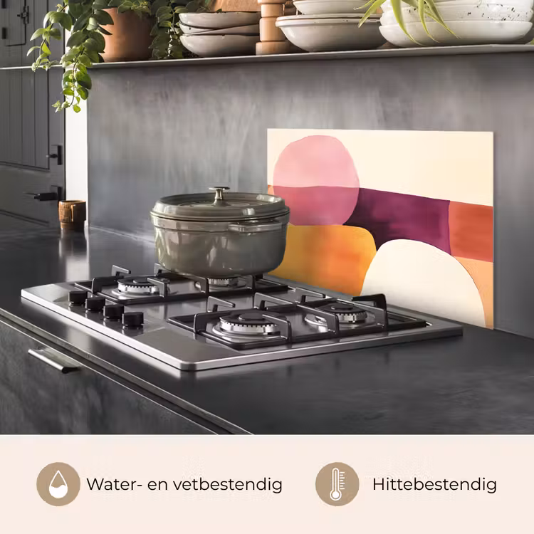 Spatscherm keuken - Vormen - Abstract - Kleurrijk — 2