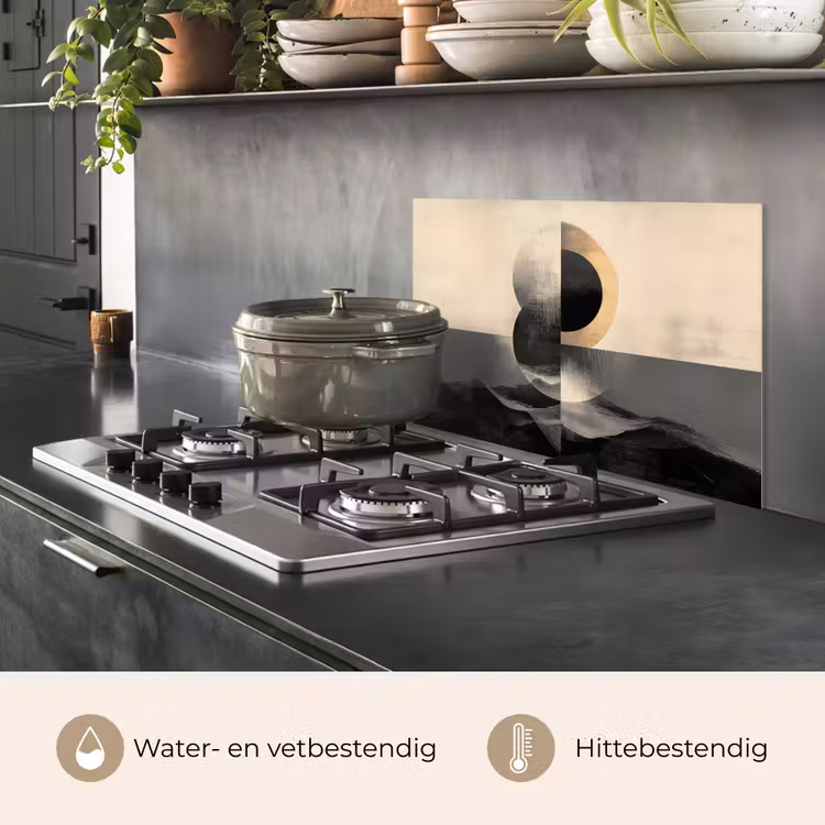 Spatscherm keuken - Cirkels - Schaduw - Abstract — 2