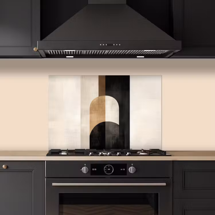 Spatscherm keuken - Geometrische - Vormen - Wit — 5
