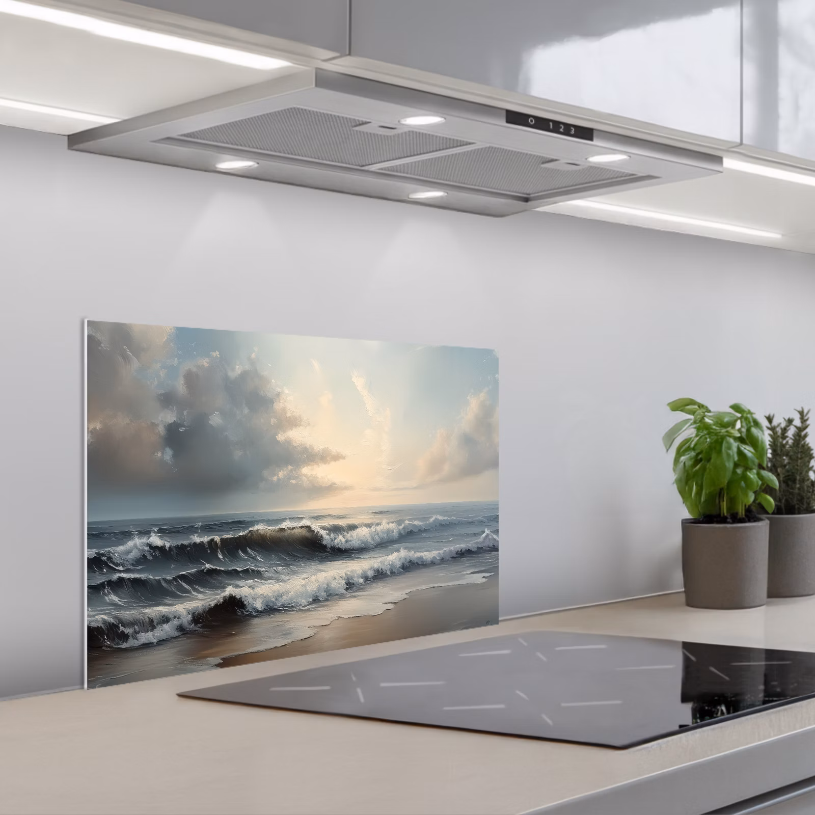 Spatscherm keuken - Strand - Zee - Zonsondergang — 1