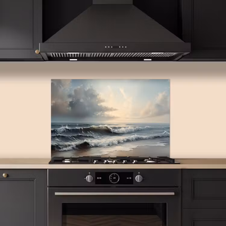 Spatscherm keuken - Strand - Zee - Zonsondergang — 5