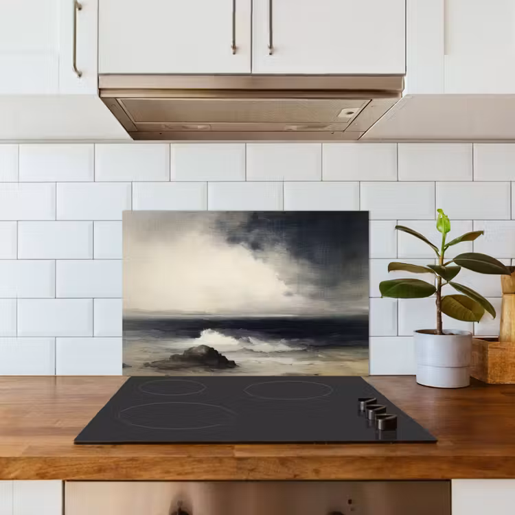 Spatscherm keuken - Zee - Rotsen - Storm — 3