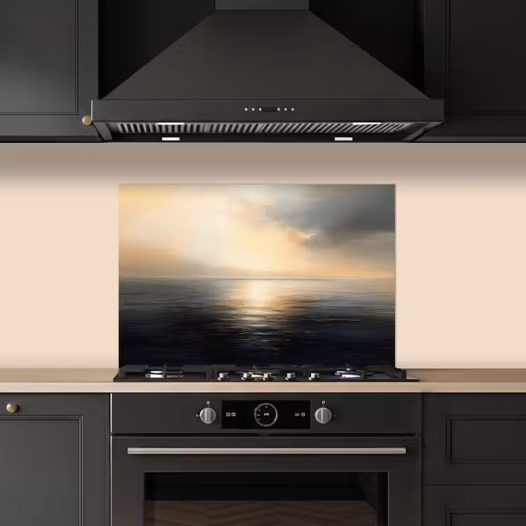 Spatscherm keuken - Zon - Horizon - Zee — 5