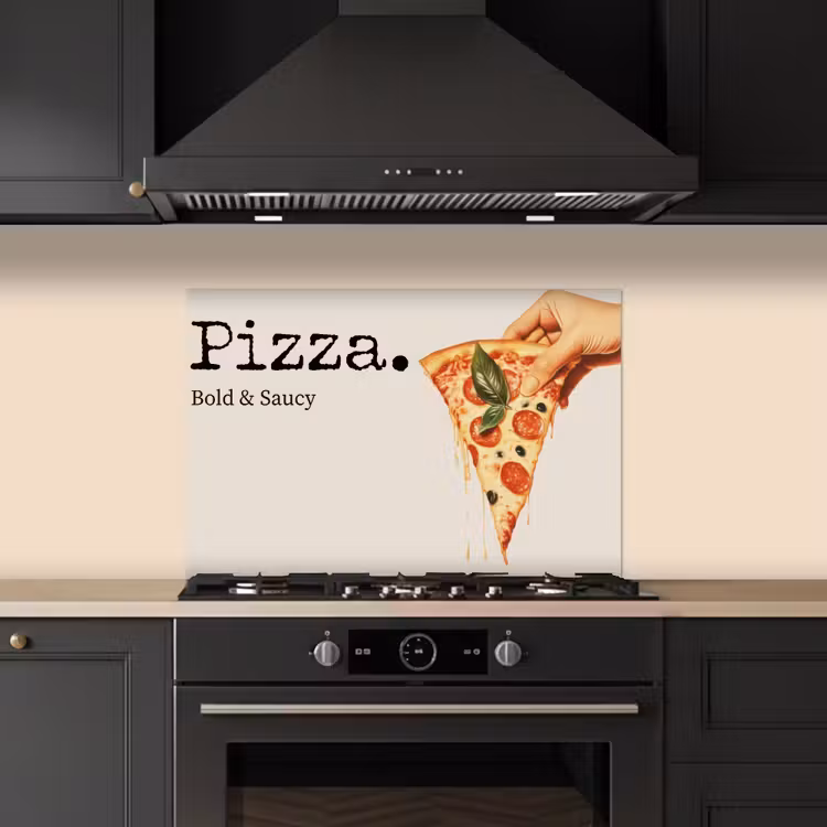 Spatscherm keuken - Pizza - Kaas - Pepperoni — 5