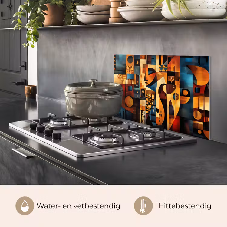 Spatscherm keuken - Figuren - Abstract - Symbolen — 2