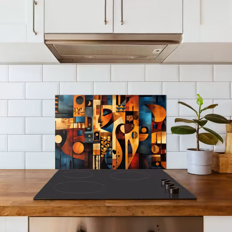Spatscherm keuken - Figuren - Abstract - Symbolen — 3