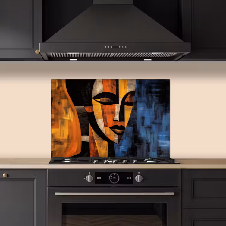 Spatscherm keuken - Abstract - Portret - Kleurvakken — 5