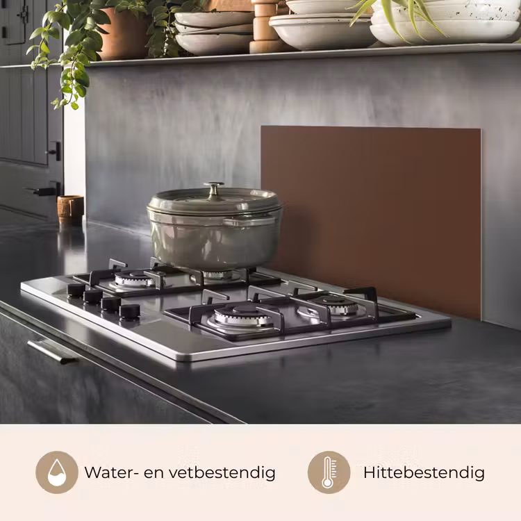 Spatscherm keuken - Bruin - Donker - Kleuren — 2