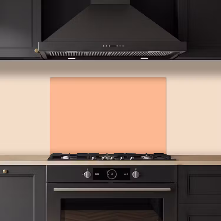 Spatscherm keuken - Abrikoos - Roze - Pastel - Effen - Kleur — 5