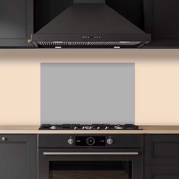 Spatscherm keuken - Grijs - Effen print — 5