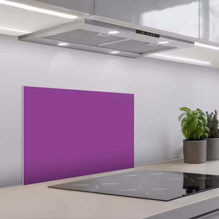 Spatscherm keuken - Paars - Kleuren - Effen — 1