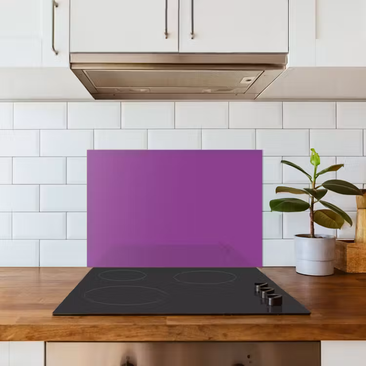 Spatscherm keuken - Paars - Kleuren - Effen — 3