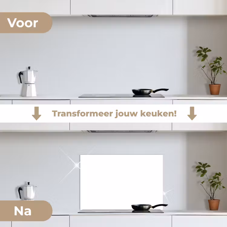 Spatscherm keuken - Wit - Kleuren - Neutraal — 7