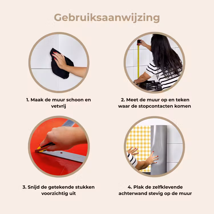 Keuken achterwand - Ruit - Gingham - Klassiek - Geel en Wit — 8