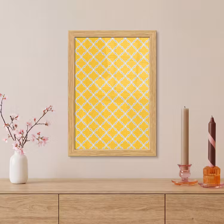 Poster met lijst - Lantaarn - Arabesk - Elegant - Geel — 5