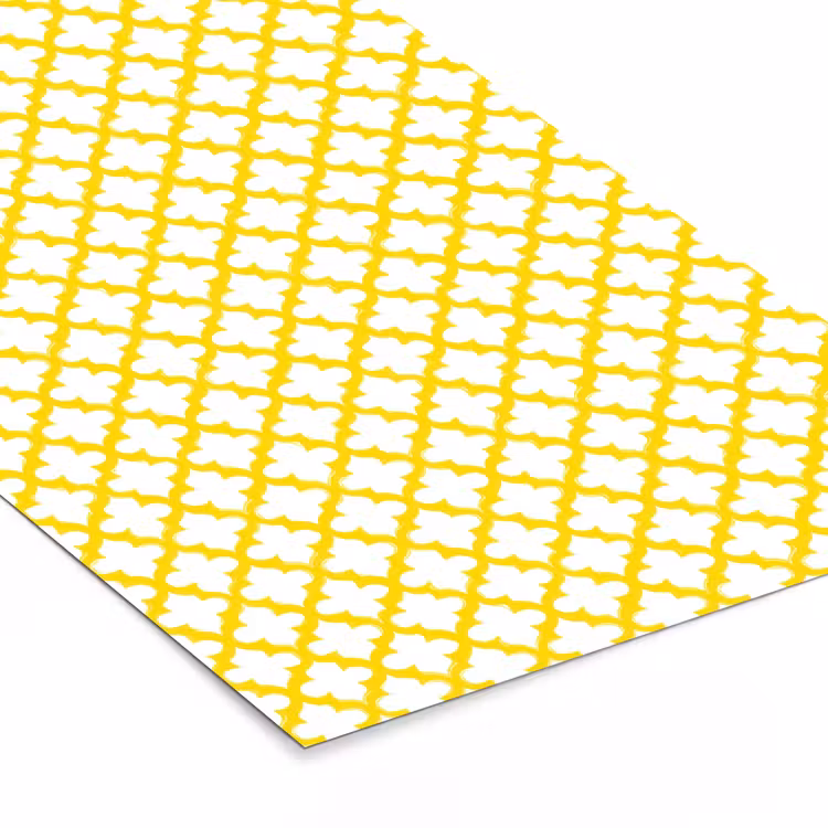 Poster met lijst - Patroon - Geometrisch - Klassiek - Geel — 7