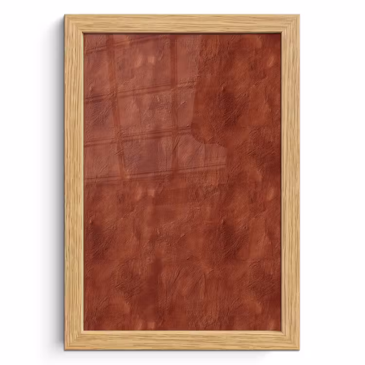 Poster met lijst - Stucwerk - Textuur - Terracotta — 1