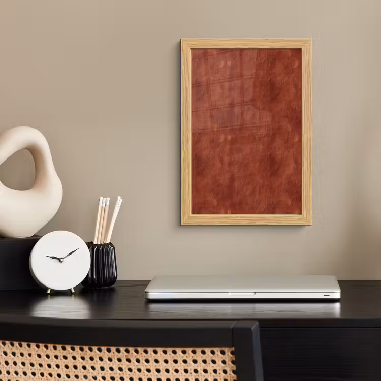 Poster met lijst - Stucwerk - Textuur - Terracotta — 2
