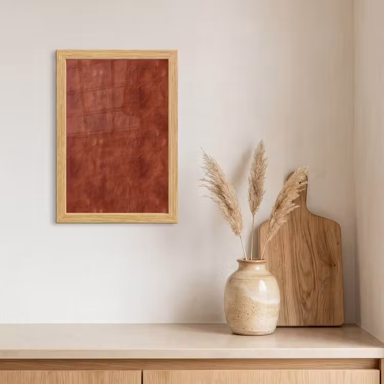 Poster met lijst - Stucwerk - Textuur - Terracotta — 3