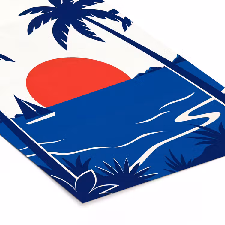 Poster met lijst - Zonsondergang - Zee - Palmboom - Tropisch - Modern — 7