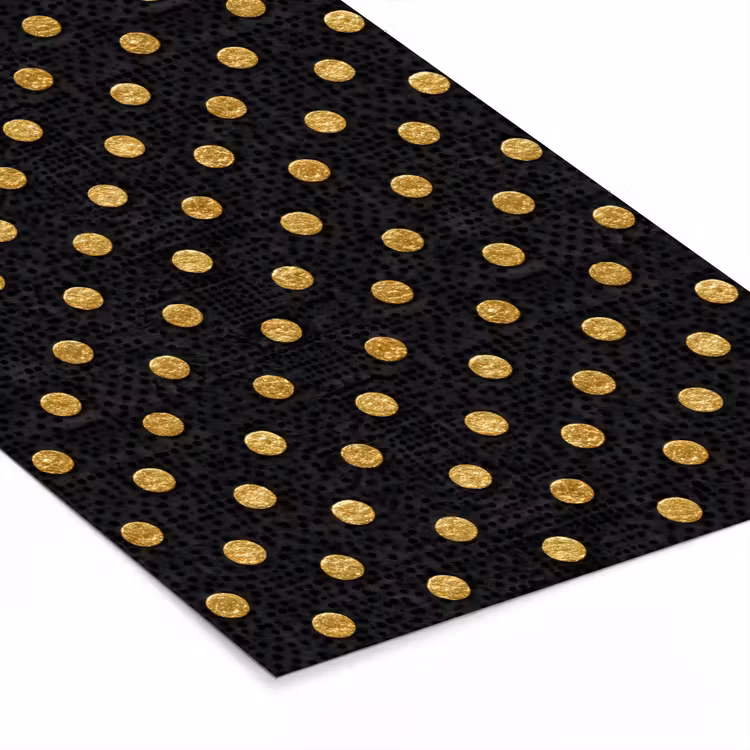 Poster met lijst - Polka Dot - Stippen - Goud - Zwart — 7