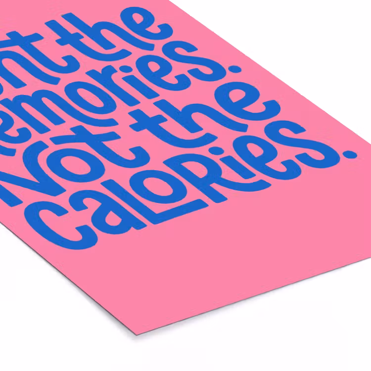 Poster met lijst - Memories - Roze - Blauw - Quote — 7