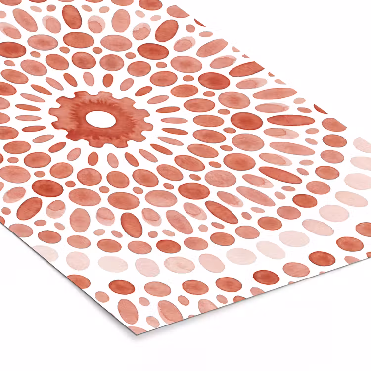 Poster met lijst - Patroon - Cirkels - Abstract - Modern - Rood — 7
