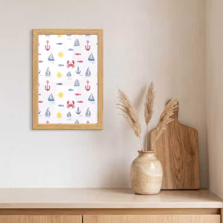 Poster met lijst - Nautisch - Illustraties - Kleurrijk — 3
