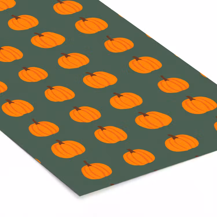 Poster met lijst - Pompoen - Patroon - Oranje — 7