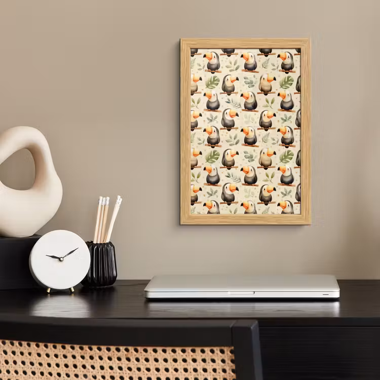 Poster met lijst - Toekans - Exotisch - Kleurrijk — 2
