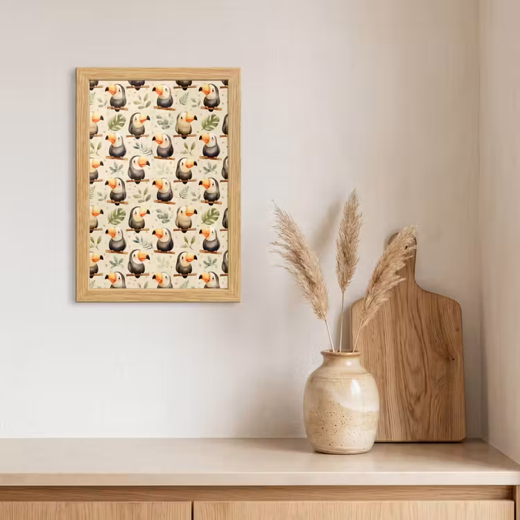 Poster met lijst - Toekans - Exotisch - Kleurrijk — 3