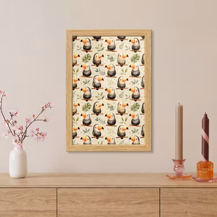 Poster met lijst - Toekans - Exotisch - Kleurrijk — 5