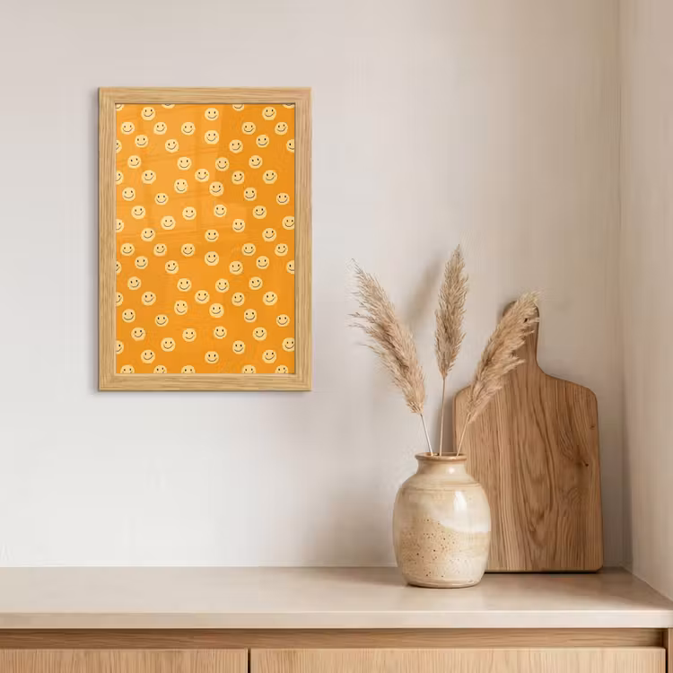 Poster met lijst - Smileys - Retro - Heel — 3