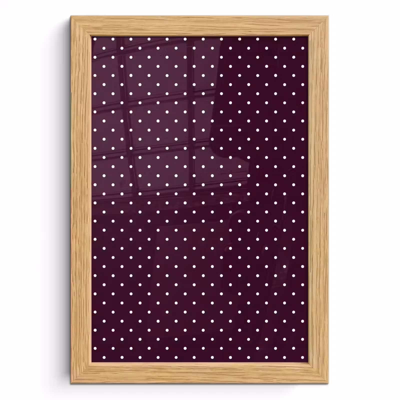Poster met lijst - Stippen - Modern - Paars — 1
