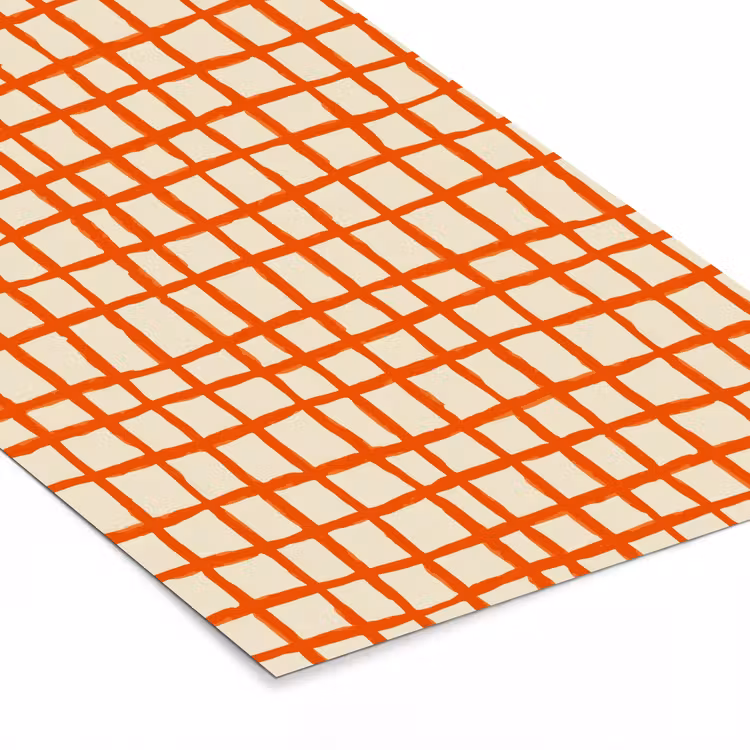 Poster met lijst - Patroon - Lijnen - Oranje — 7