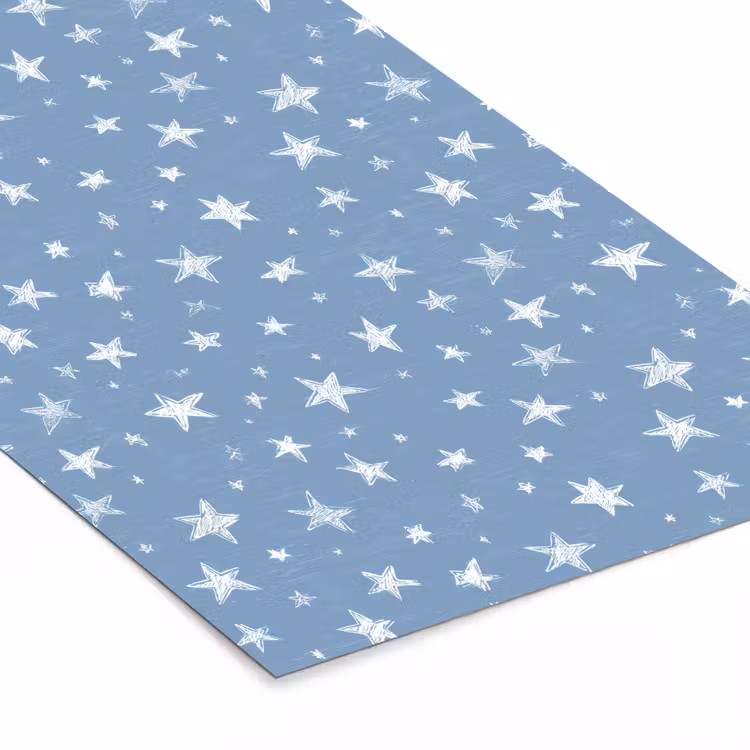 Poster met lijst - Sterretjes - Patroon - Blauw — 7