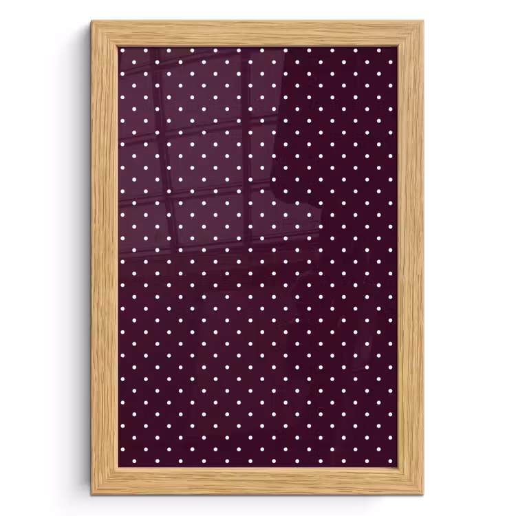 Poster met lijst - Stippen - Modern - Paars — 1