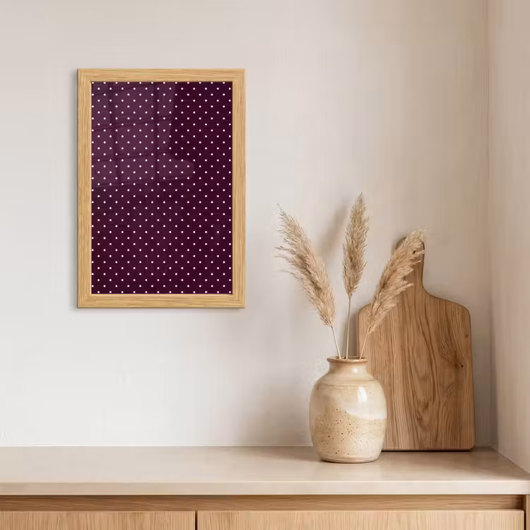 Poster met lijst - Stippen - Modern - Paars — 3