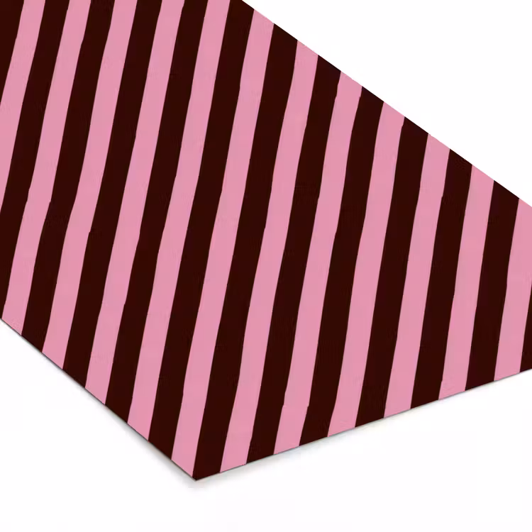 Poster met lijst - Strepen - Roze - Bruin — 7