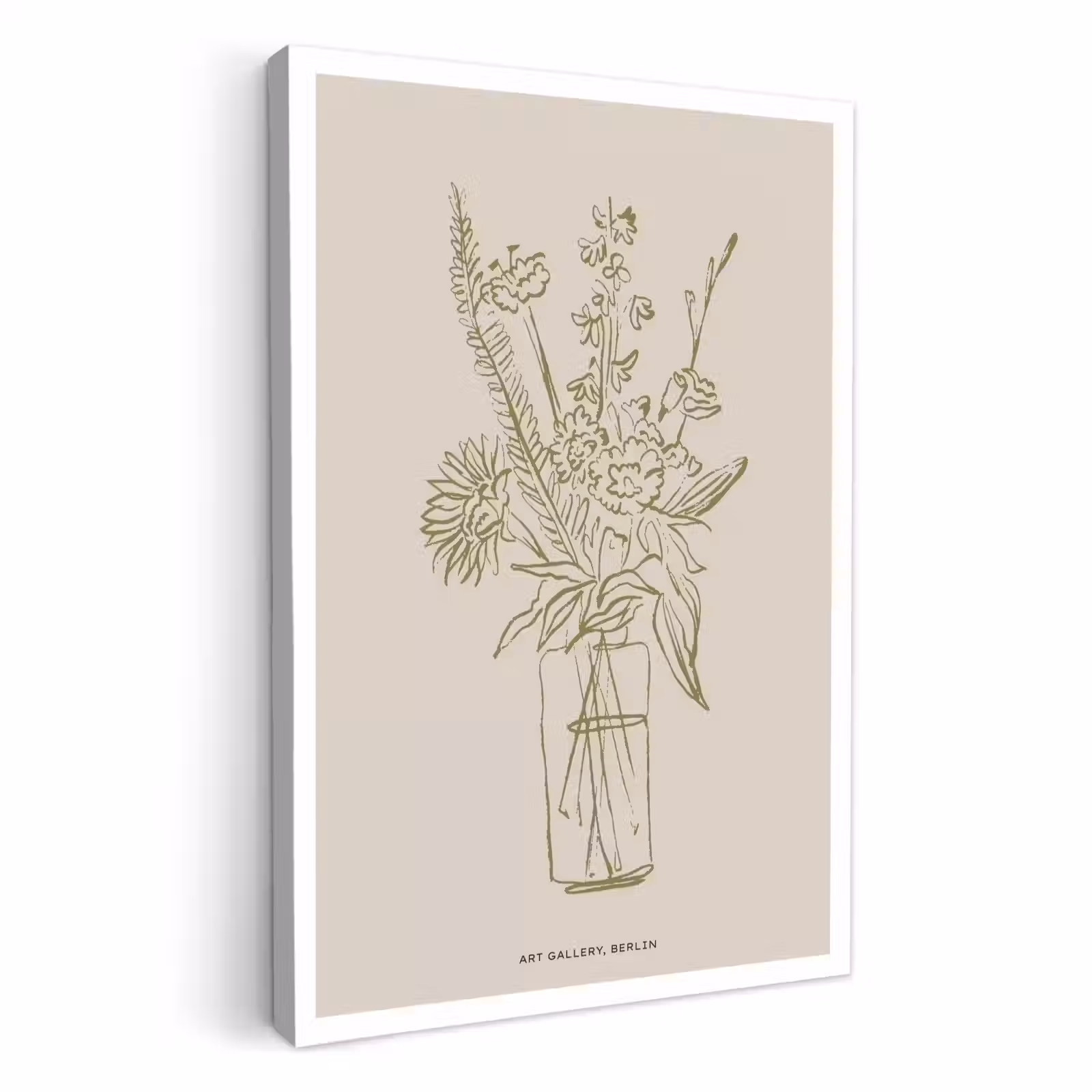 Canvas schilderij - Botanisch Goud — 1