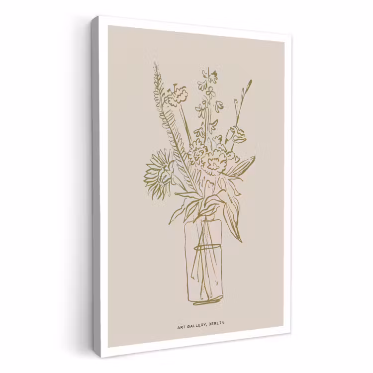 Canvas schilderij - Botanisch Goud — 1