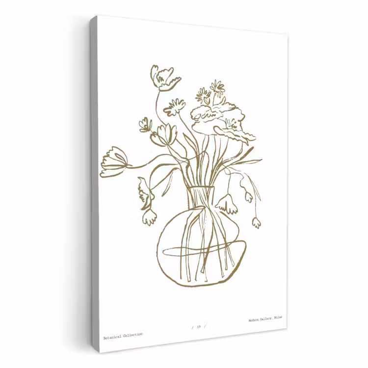 Canvas schilderij - Eenvoudige Flora — 1