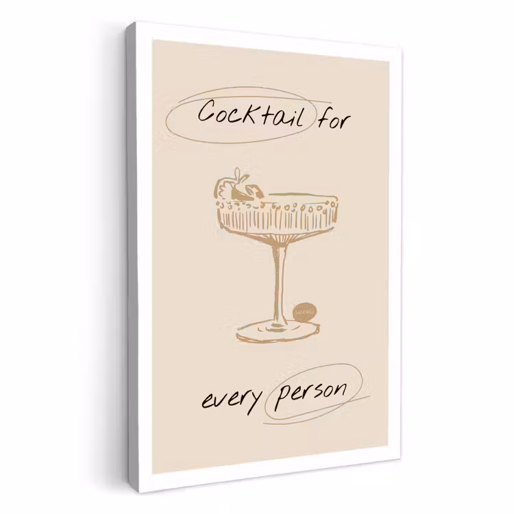 Canvas schilderij - Voor Iedereen een Cocktail — 1