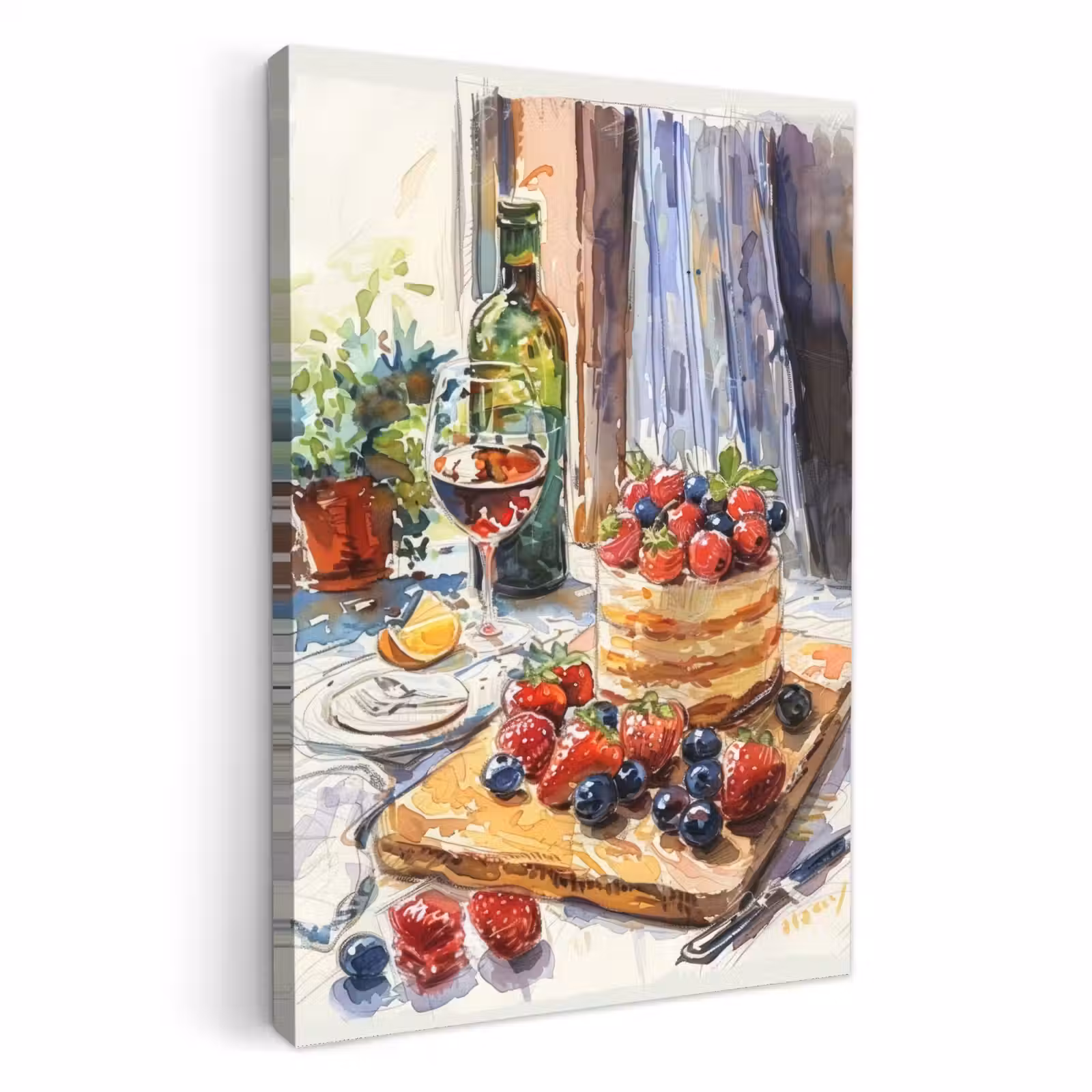 Canvas schilderij - Culinair Stilleven — 1