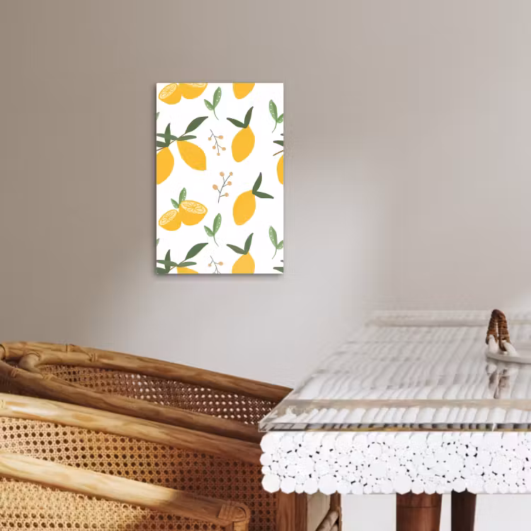 Canvas schilderij - Citroenlicht — 4