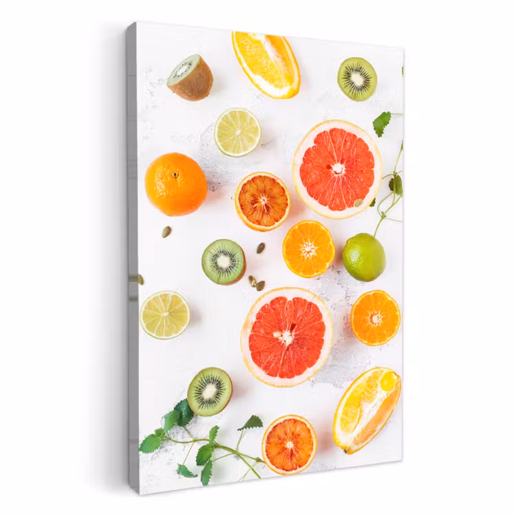 Canvas schilderij - Citrus Zonnestralen — 1