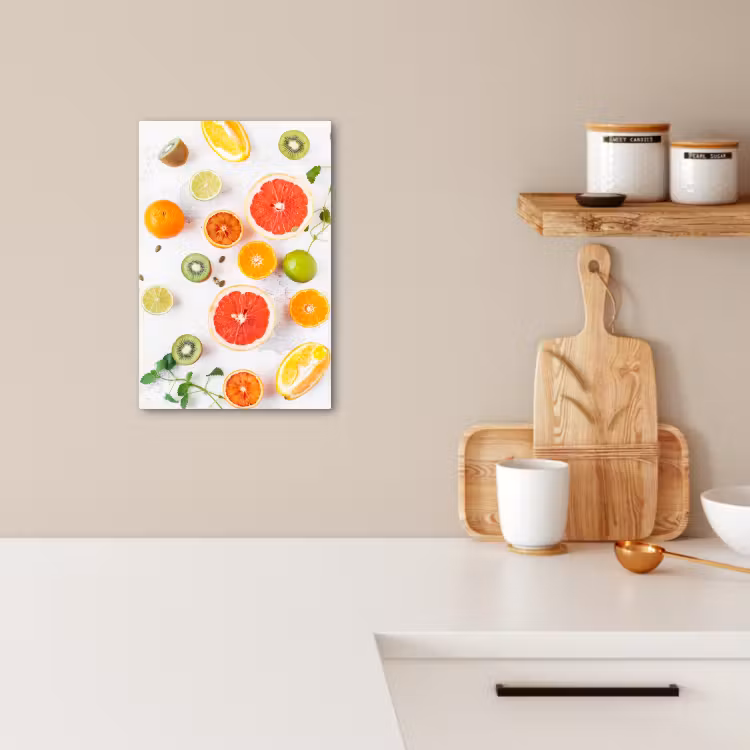 Canvas schilderij - Citrus Zonnestralen — 2